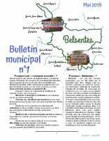 Bulletin municipal n°1 – Mai 2019