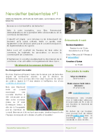 Newsletter Belsentaise n°1 – Mai 2022